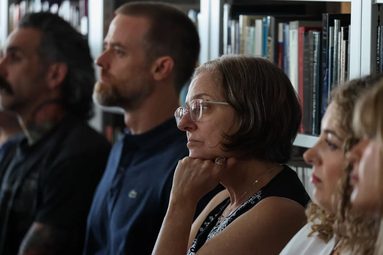 Participants listen closely during a session at a Meridian Transformative Learning Lab